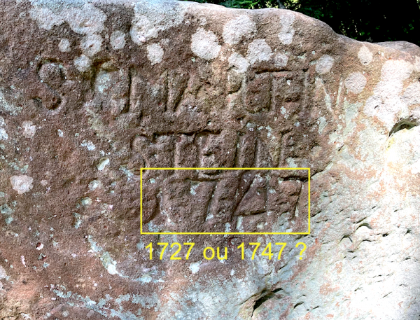 Pierre Saint-Martin à Dabo : Inscriptions 71721075 ? 1727 ou 1747 ?