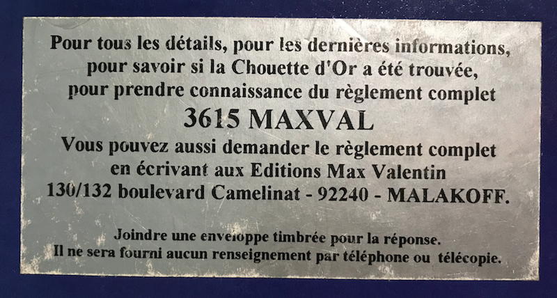 Acheter Le Livre Sur La Trace De La Chouette D'or