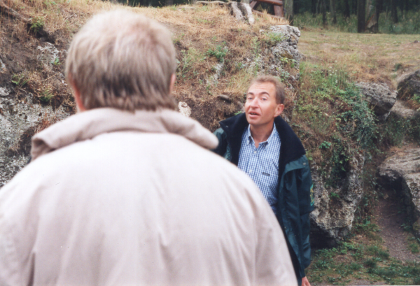 Découverte du trésor d'Orval par Météor le 27 août 1998 aux Roches de l'Ermitage